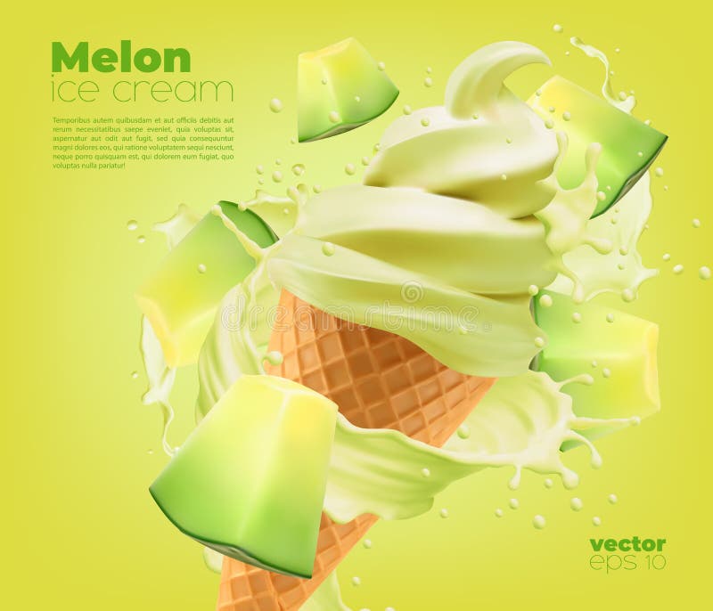 Мороженое Melon дыня