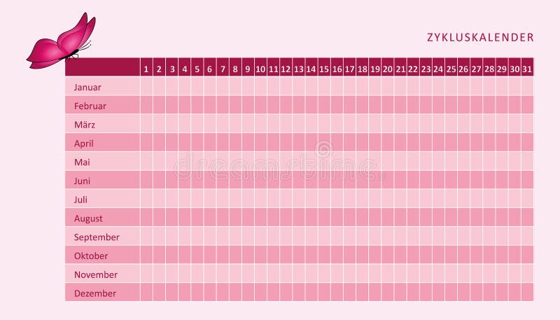 Ежемесячный календарь менструации менструального цикла с цветками  Иллюстрация вектора - иллюстрации насчитывающей здоровье, анархиста:  130867537