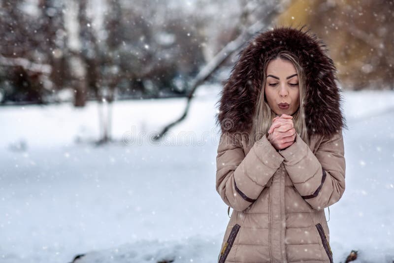 She gets her cold. She's Cold. Girl Cold Day. She is Cold photo. Leave her Cold.