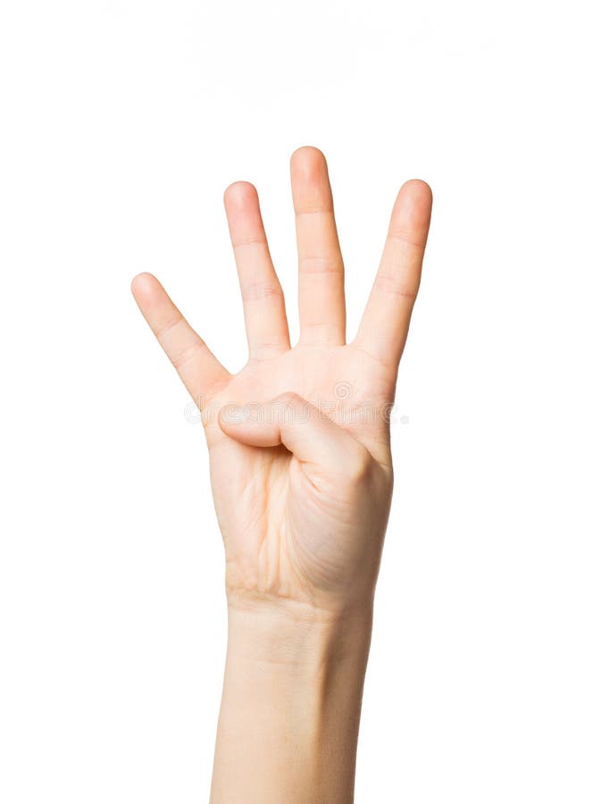 Четыре пальчика. Четыре пальца знак. Рука показывает четыре. 4 Пальца вверх.