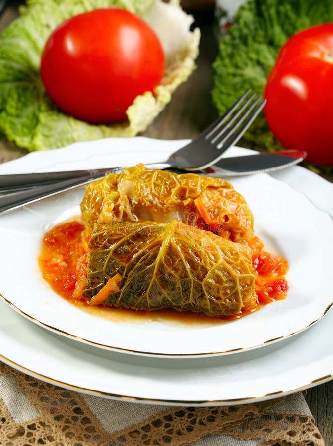 Савойская капуста фаршированная мясным