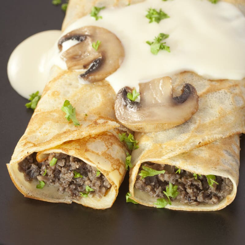 Начинка для блинов курица с грибами