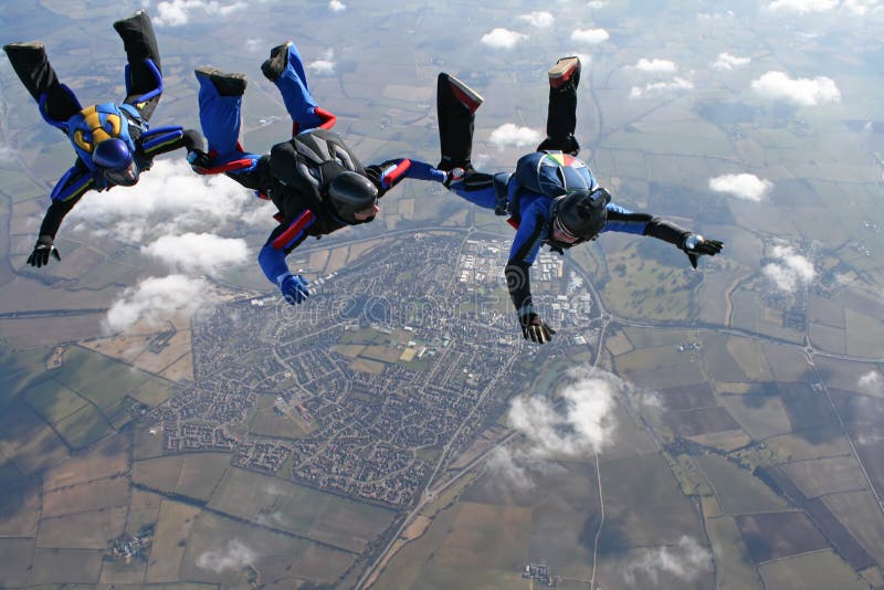 Skydiving Pink