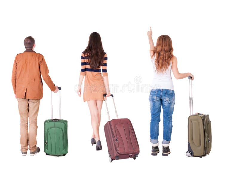 Наши туристы с чемоданами