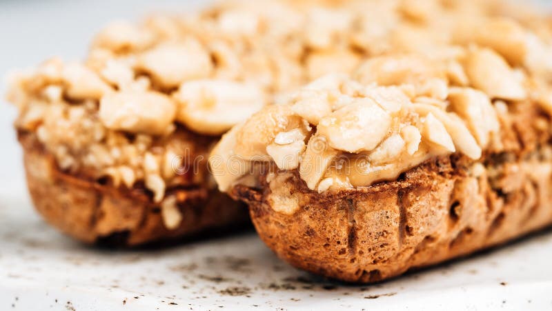 Profiteroles with Peanuts