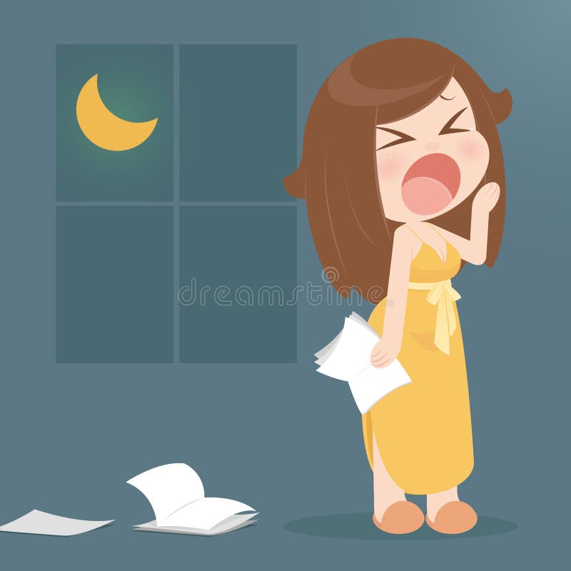 Зевающий человек рисунок