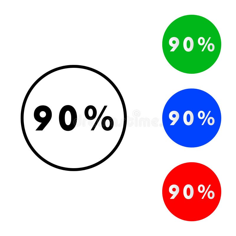 50 процентов в круг. Значки 90. 91 Процент. 90 Процентов круг. Проценты в кружочке клипарт.