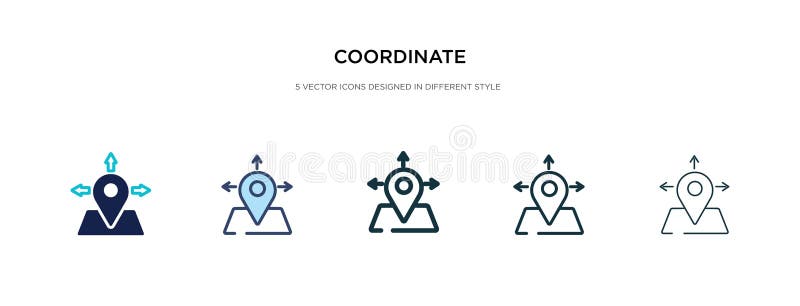Coordinates icon. Coordinator vector. Artwork Coordinator icon.