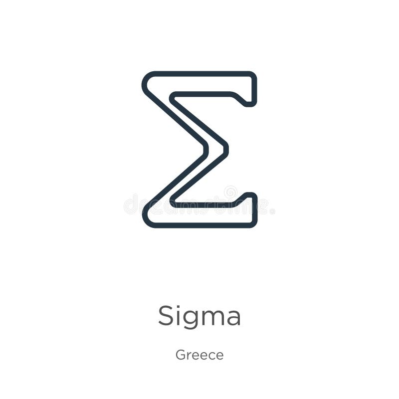 Вектор Сигма. Sigma символ. Контур Сигма. Сигма обозначение.