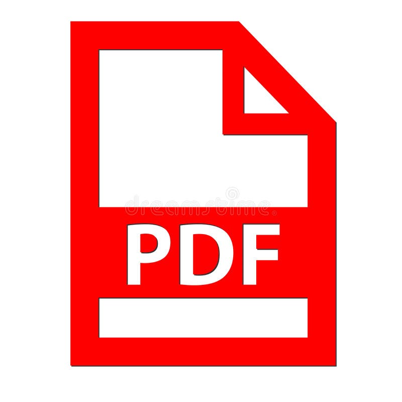 Значок файла PDF иллюстрация штока. иллюстрации насчитывающей символ - 84119257