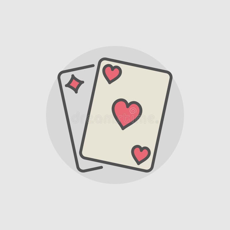 Выберите пару игральных. Poker logo.