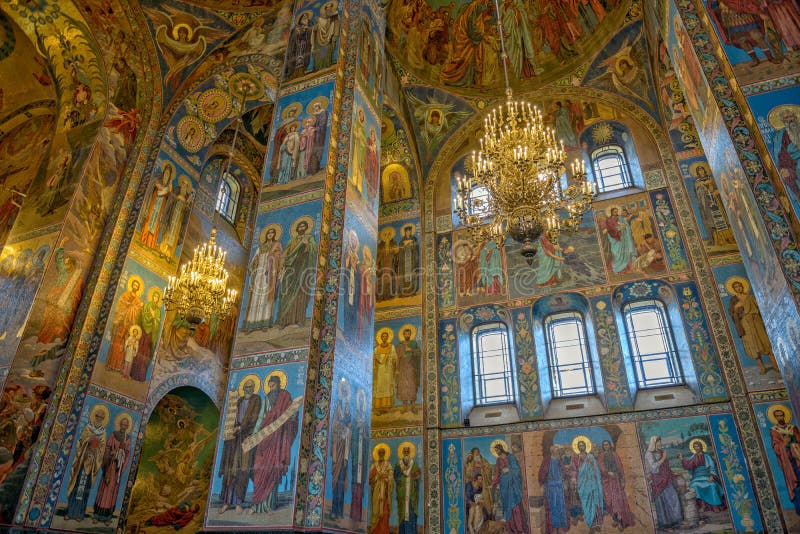 Храм Воскресения Христова на крови интерьер