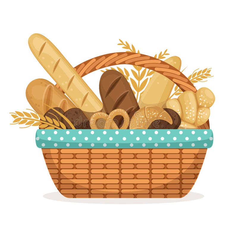 Корзина с пирожками