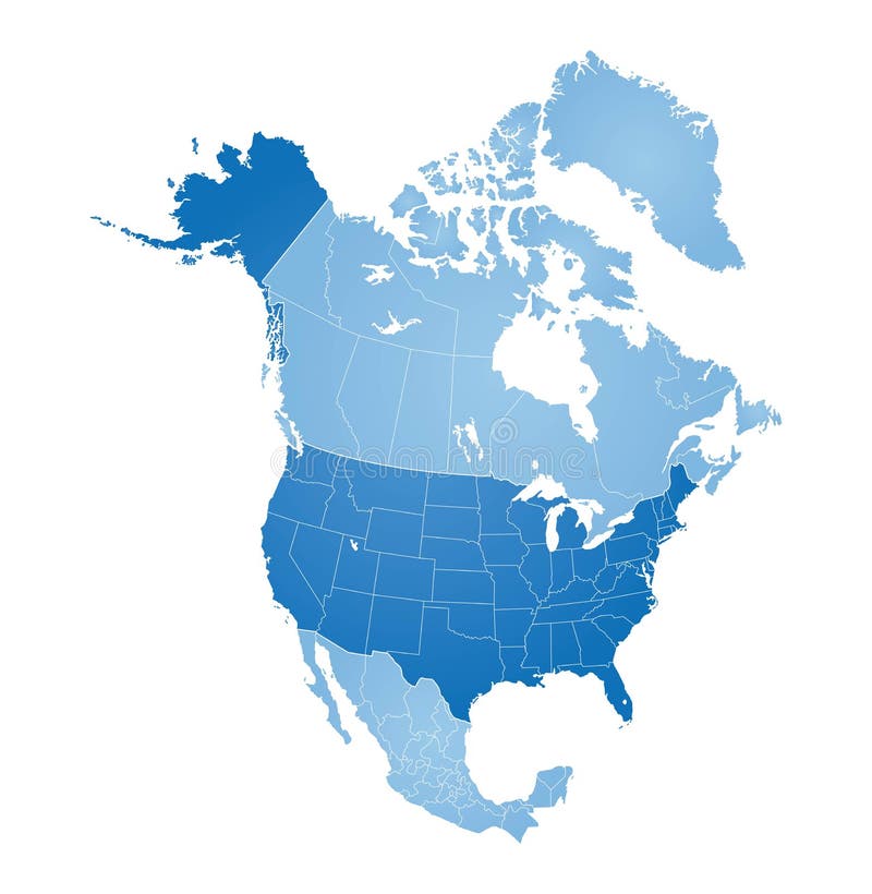 Карта америки вектор