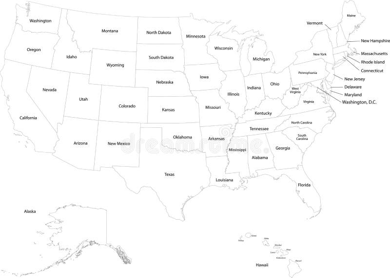 Карта америки тест