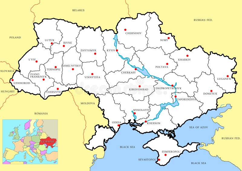 Карта украины для маппинга