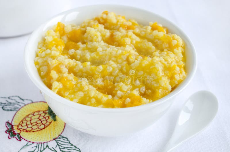 Пшенная каша с курагой