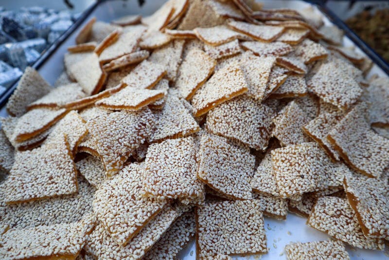 Китайское печенье с кунжутом