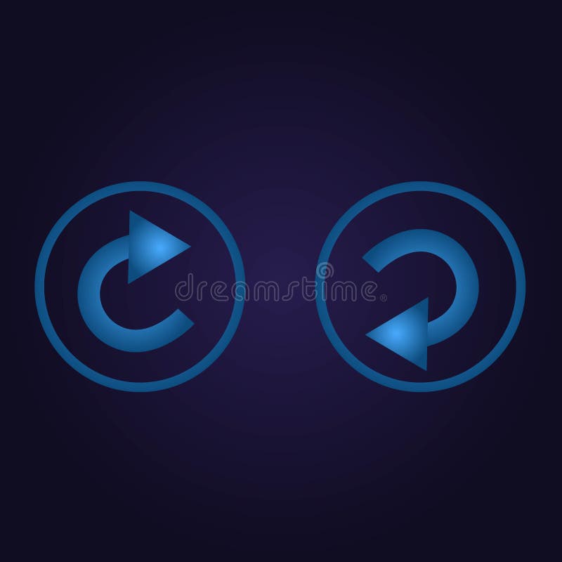 Классические синие стрелки различные цвета в туре, значок, логотип, знаки с  уклоном на темном фоне фиолетовой приложения для игры Иллюстрация штока -  иллюстрации насчитывающей атакующего, лево: 168872408