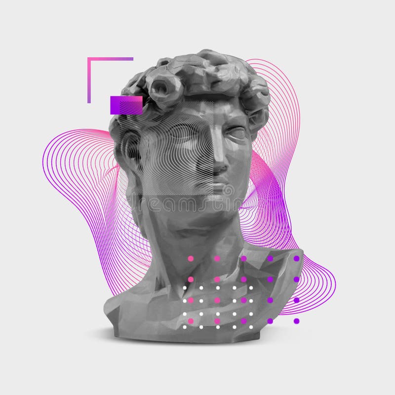 Давид Микеланджело vaporwave