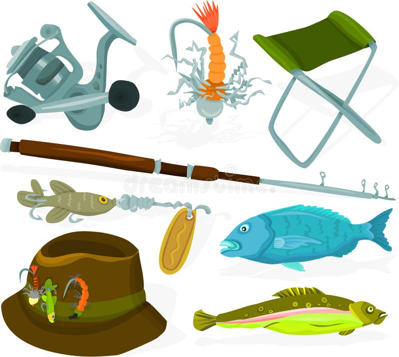 Удочка найти слова. Атрибуты рыбака. Принадлежности для рыбалки вектор. Предметы для рыболовства. Рыболовные снасти без фона.