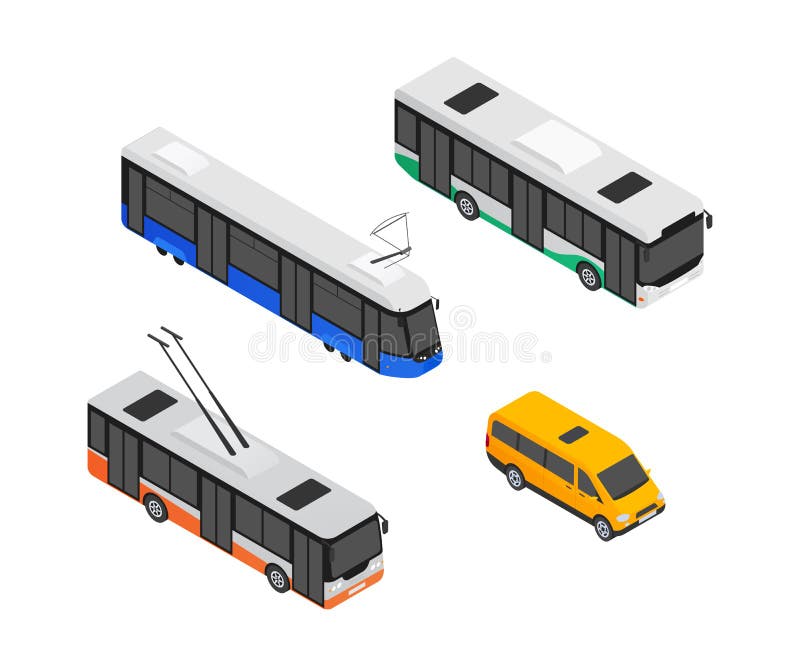 Общественный транспорт в проекции. Isometric public transport. Троллейбус рисунок реалистичный. Isometric car icon. 3 элемента транспорта