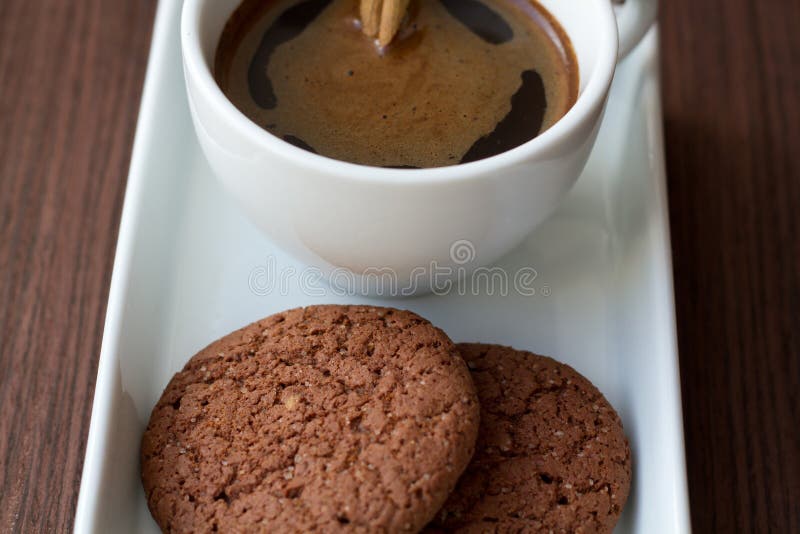 Кофе с овсяной печенькой
