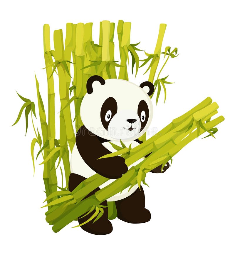 Панда ест бамбук картинки. Эскиз бамбук с пандой на балкон. Панда собирает цветы. Панда скретч.