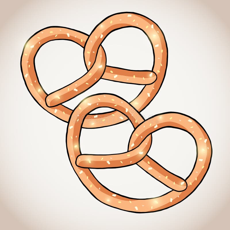 Как нарисовать крендель поэтапно