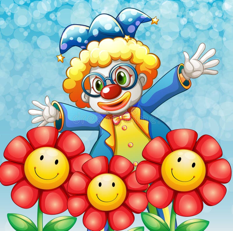 Клоун растение. Клоун с цветком. Растение клоун. Три клоуна. Гарден клоун.
