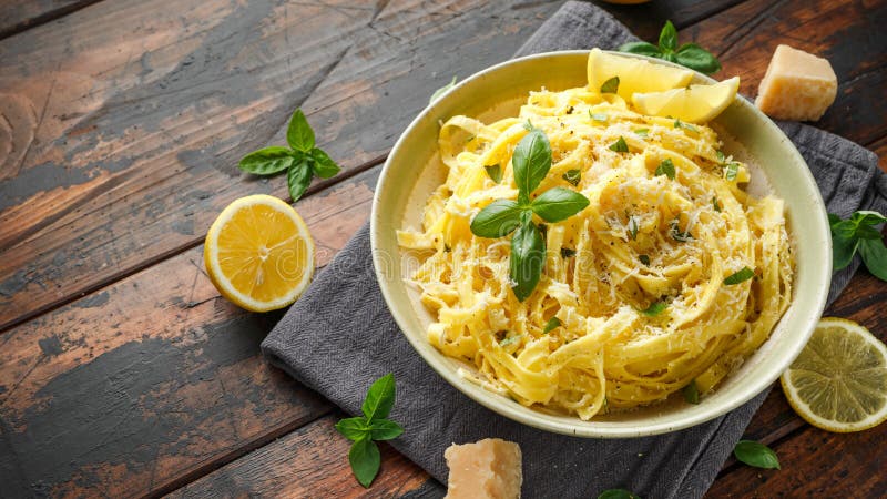 Макароны с лимоном
