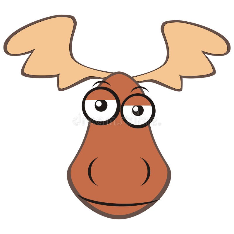 Морда лося рисунок для детей