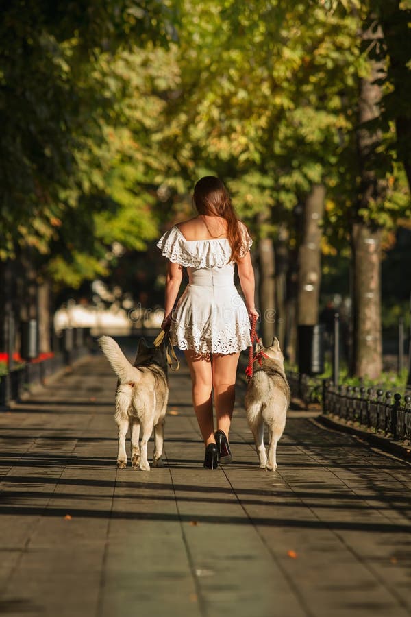 Girl two dog. Девочка спускается в город с животными. Девушка идет с собакой в ФАС. Девушка с собакой идет боком. Девочка идет с собакой вечер.