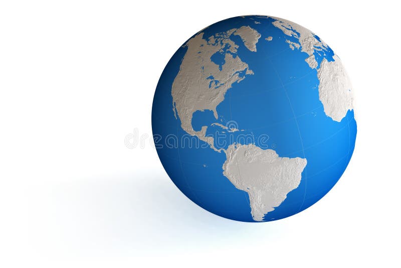 Цвета на глобусе обозначают. Isolated Globe stock illustration.