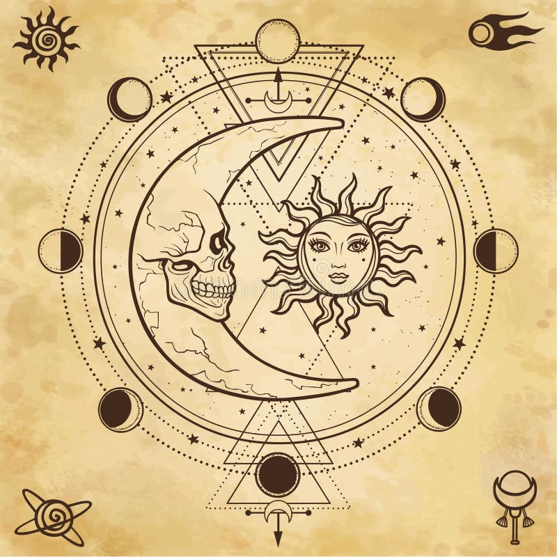 Карта солнца и луны. Символ солнца и Луны. Солнце и Луна эскиз. Солнце и Луна магия. Астрологические солнце и Луна.