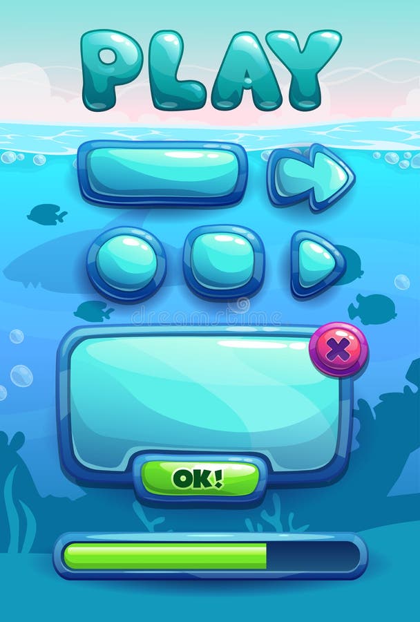 Sea button game. Игра ледяной остров
