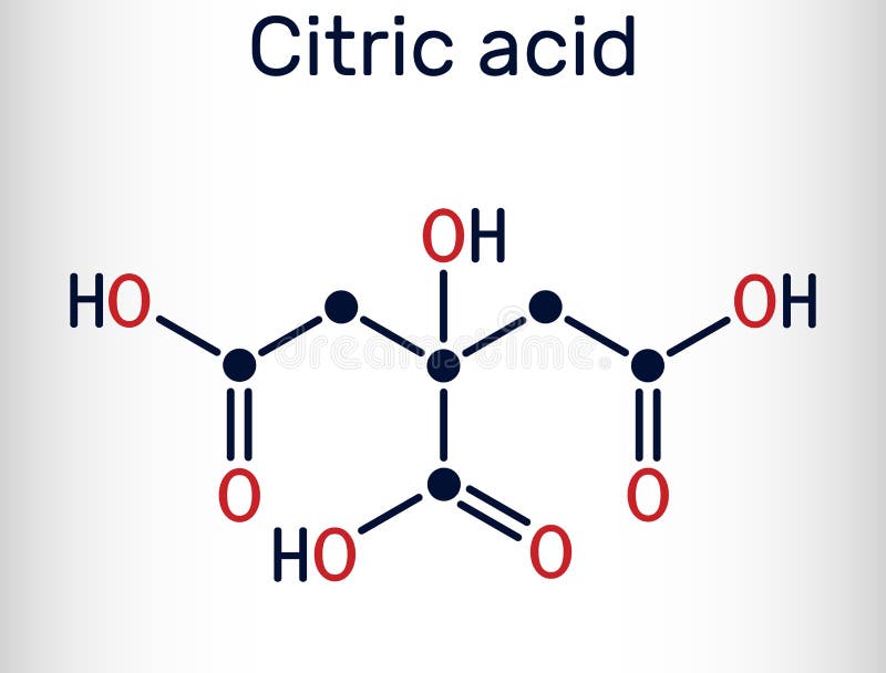 Молекула лимонной кислоты. Альфа кислота формула