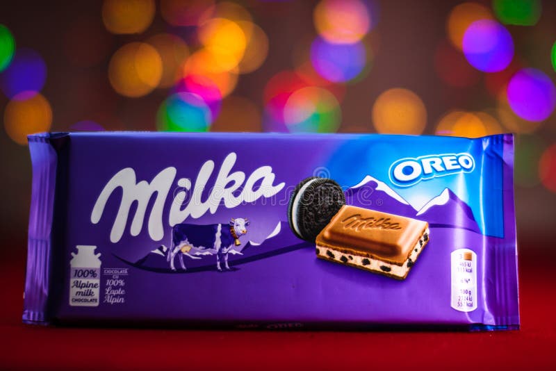Milka на белом фоне