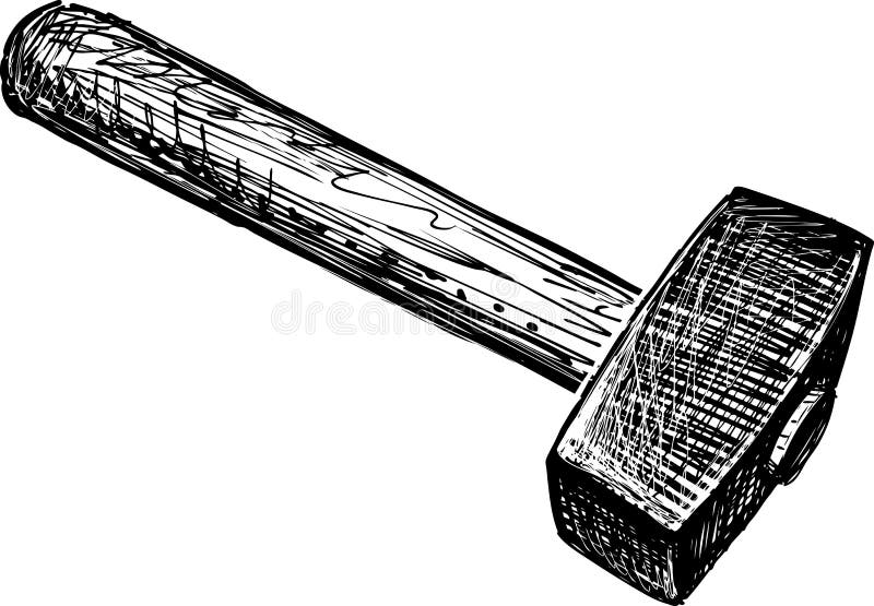 Как нарисовать кувалду