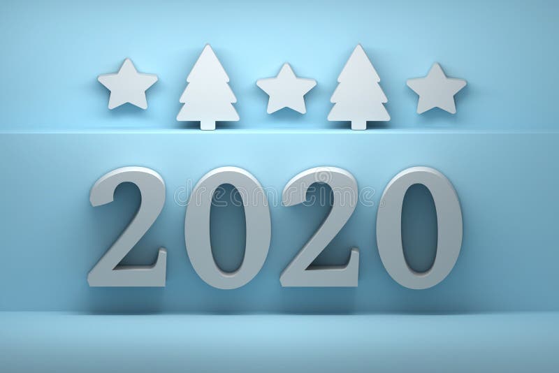 Цифры 2020 на прозрачном фоне