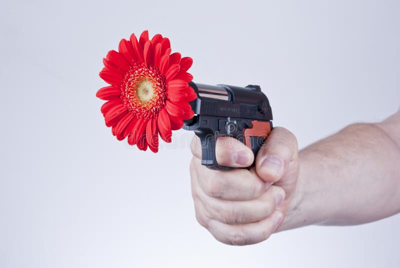 Цветы и оружие картинки