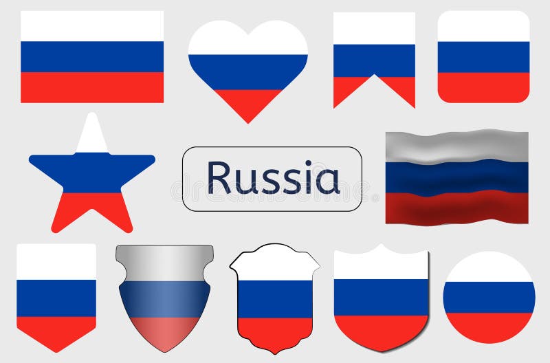 Russia flag icon - Country flags
