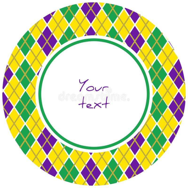 mardi gras photo frame