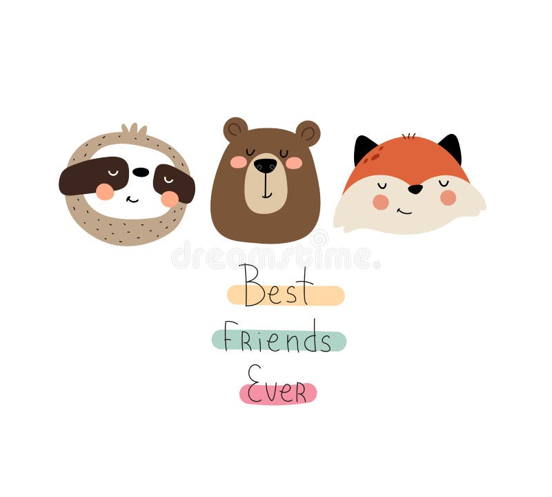 Best Friends Cartoon Cards Stock Illustrations – 93 Best Friends Cartoon  Cards Stock Illustrations, Vectors & Clipart - Dreamstime