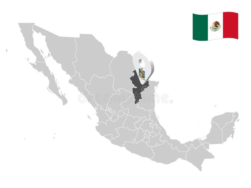 Map Of Leon Mexico Location Of Nuevo Leon On Map Mexico. 3D Location Sign Of Nuevo Leon.  Quality Map With Provinces Of Mexico For Your Design Stock Vector -  Illustration Of Borders, Geographic: 196034938