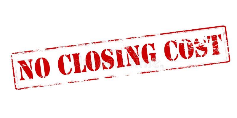 Closing. Слово ликвидация на прозрачном фоне. No closing costs.