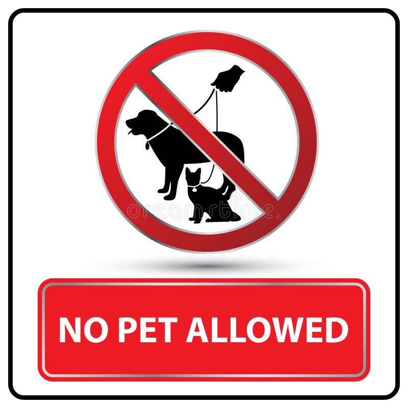 Pets allowed. No Pets allowed. Вход с животными запрещен. Знак собаки разрешены. Знак с домашними животными разрешается для гостиницы.