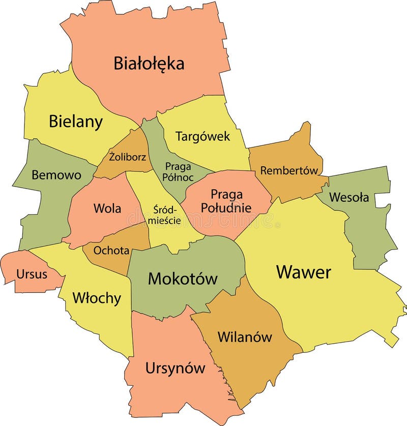 Варшава районы