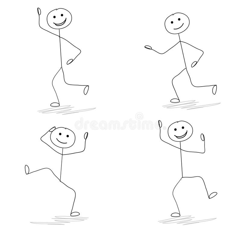 Funny Little Men Sketch Running Stock Vector - Illustration of woman, drawing: 217325995 Funny Little Men Sketch Running Stock Vector - Illustration of woman, drawing: 217325995