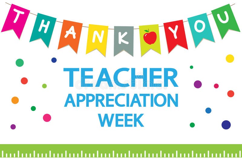 Teacher Appreciation Week, Whiteboard Stock Vector - Illustration of ...